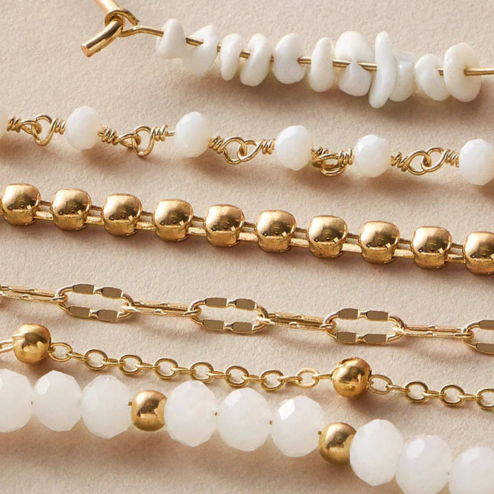 Gold Plated Contemporary Stackable Korean Bracelet