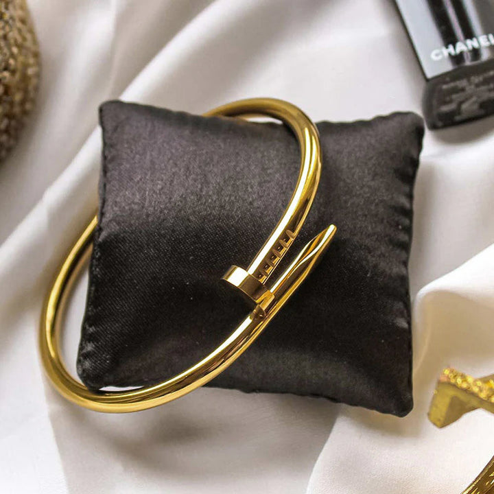 Anti Tarnish Studded Nail Bracelet