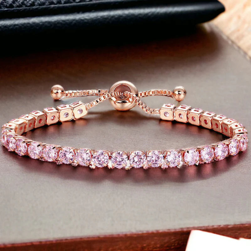 Rose Pink Stainless Steel Exquisite Bracelet