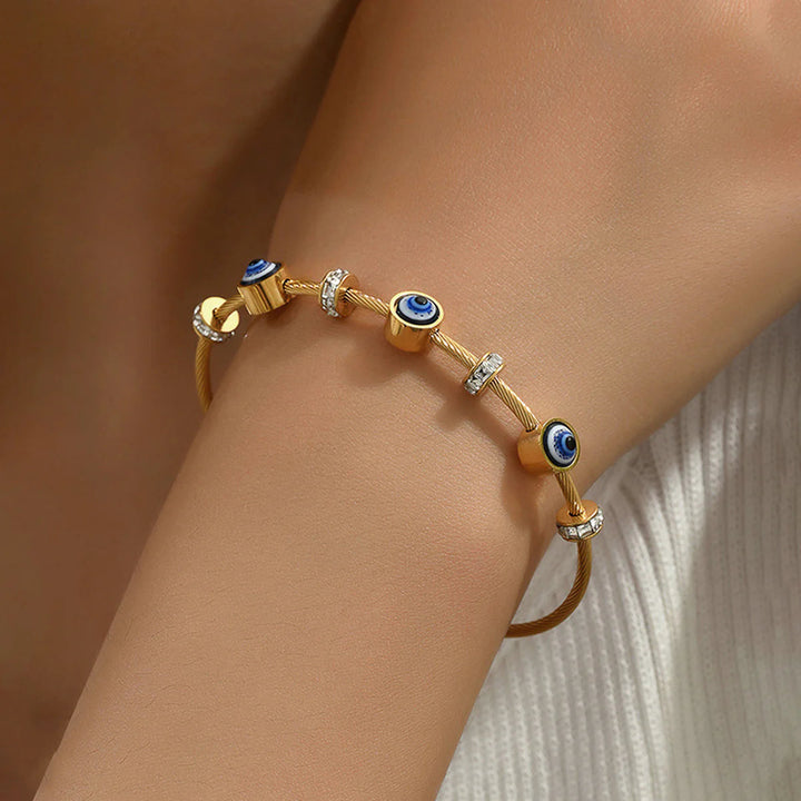 Anti-Tarnish Evil Eye Bracelet