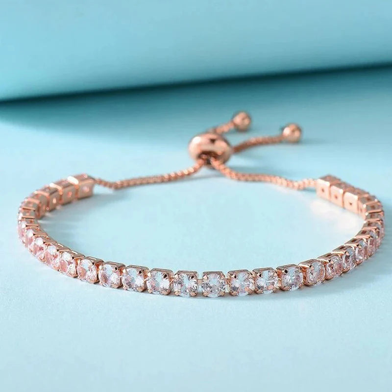 Anti-Tarnish Rose Glow Matrix Bracelet