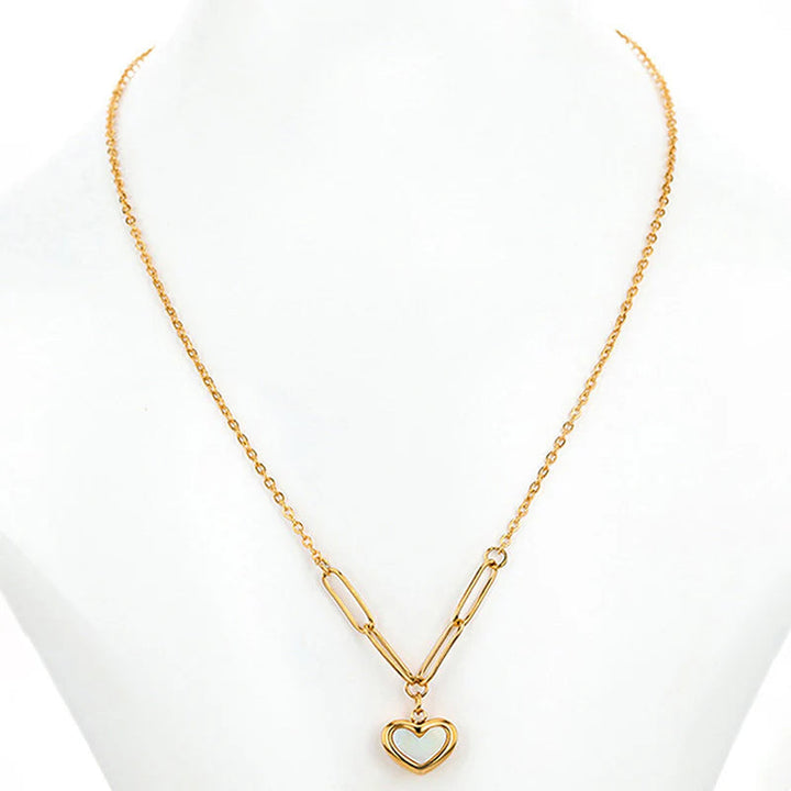 Anti-Tarnish Golden Love Pendant