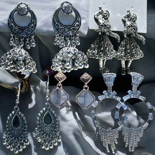 Set of 05 Earrings for every Occassion