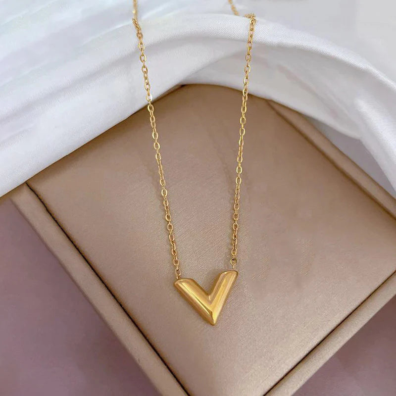 Anti-Tarnish V Pendant