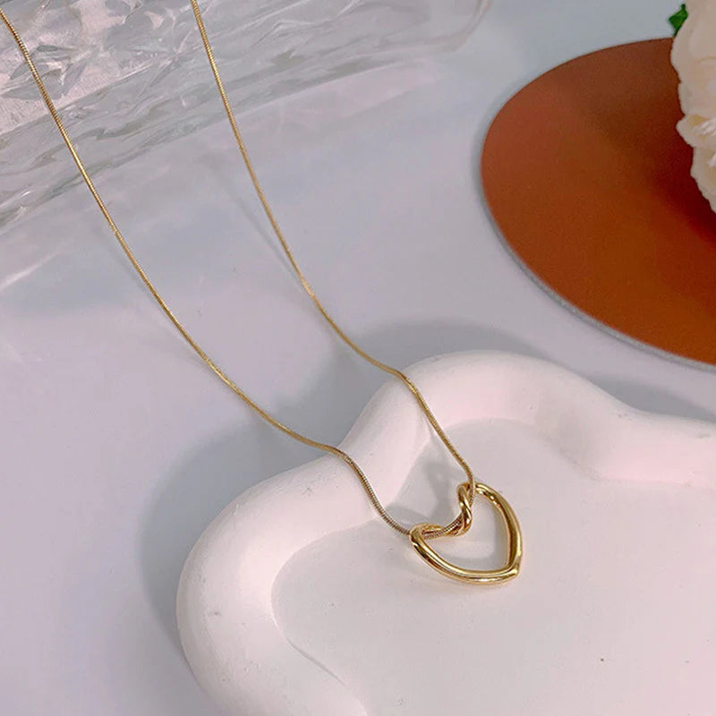Anti-Tarnish Heart Necklace