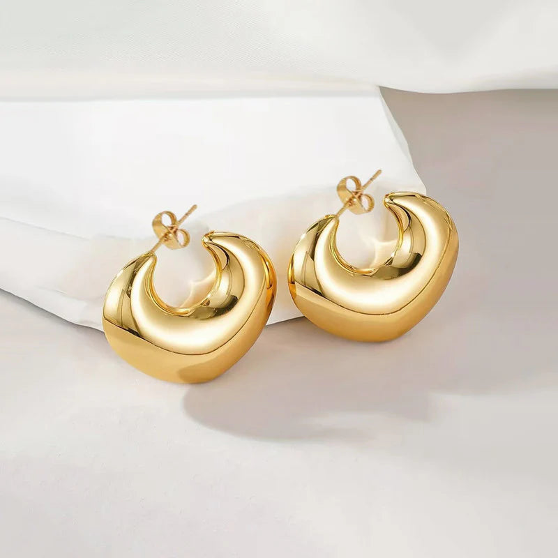 Anti-Tarnish Golden Gild Hoops