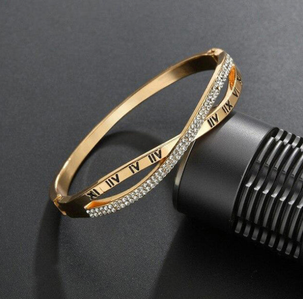 Roman Numbers engraved Korean Bracelet