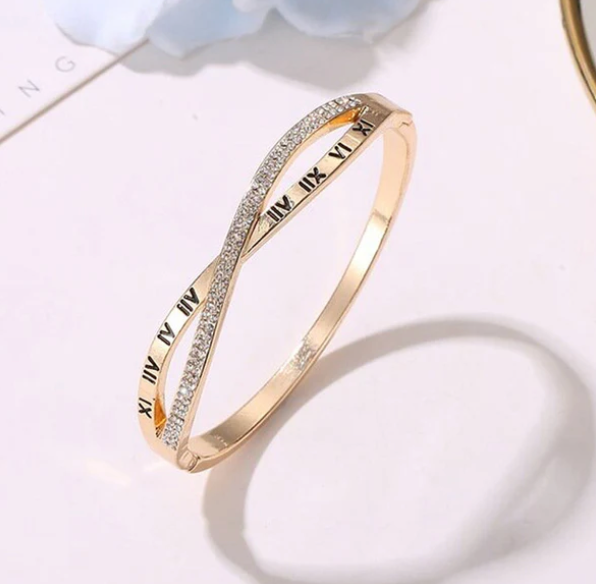 Roman Numbers engraved Korean Bracelet