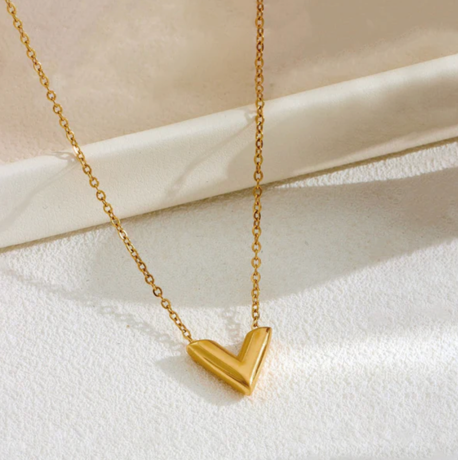 Anti-Tarnish 'V' Shape Necklace