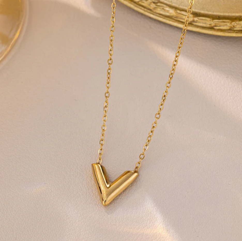 Anti-Tarnish 'V' Shape Necklace