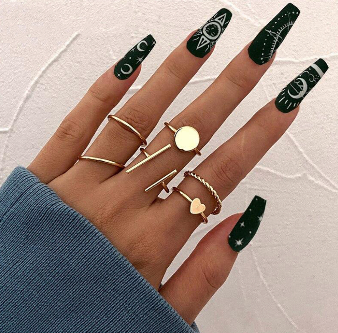 Gold Plated Every Occasion Adjustable Ring Set Of 6