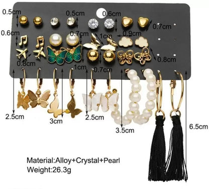 Combo Earrings Pack | Alloy Drops & Danglers