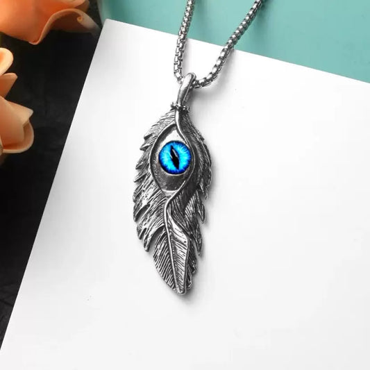 Rhodium Evil Eye Boy Pendant